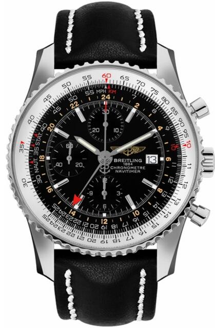 Replica Breitling Navitimer World A2432212/B726-442X Steel Black Dial watch